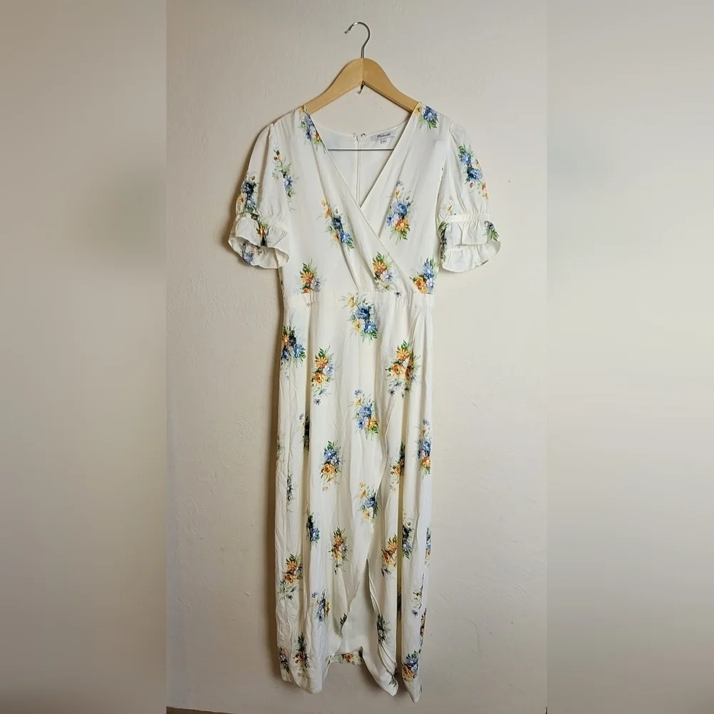 Madewell,  Ruffle-Sleeve Maxi Dress,Classic Corsage, Size 4‎